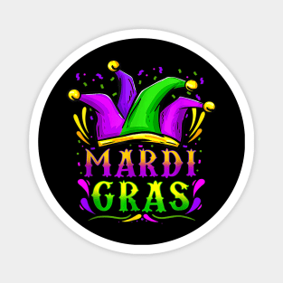 Hat Cute Mardi Gras Funny Mardi Gras Beads Men Womens Kids Magnet